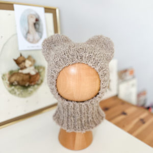 Balaclava Miś beżowa